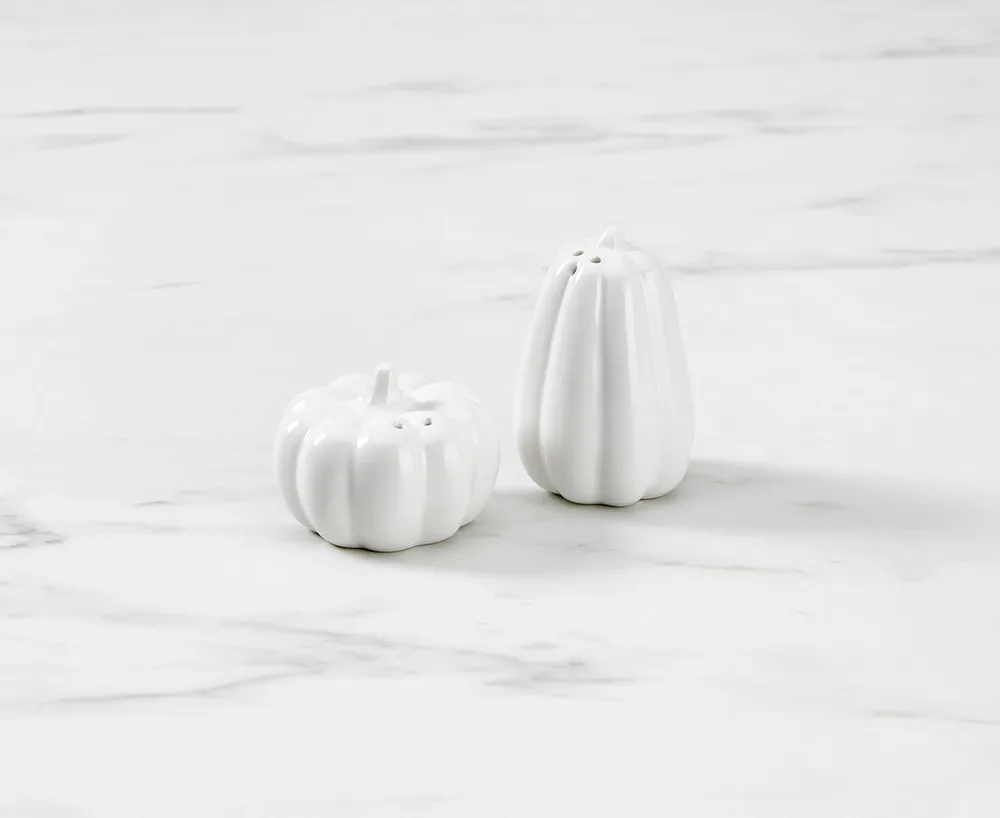 Citrouille Salt & Pepper Shaker, White