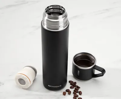 Bouteille isolante Adirondack, noir, 600 ml