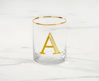 Monogram "A" Double Old-Fashion, 11 oz