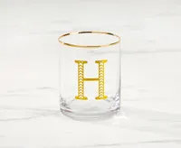 Monogram "H" Double Old-Fashion, 11 oz