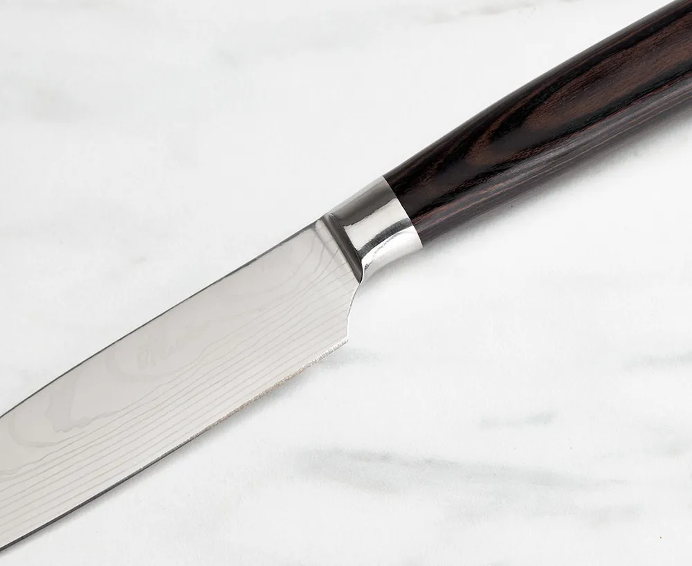 Couteau Santoku Zebrano