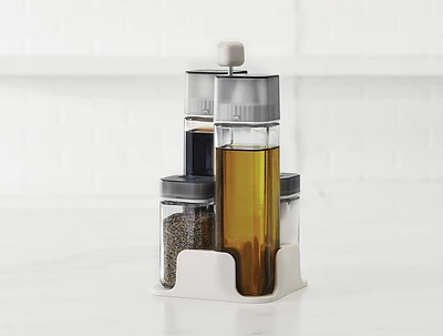 Ensemble en verre pour huile et vinaigre Casa