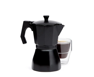 Scuro Espresso Maker, 6 Cups, Black