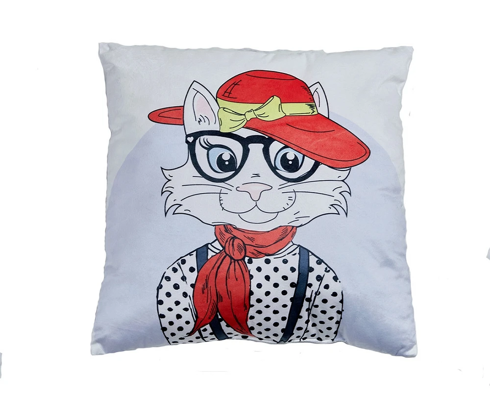 Coussin décoratif Anca, 17 x 17 po