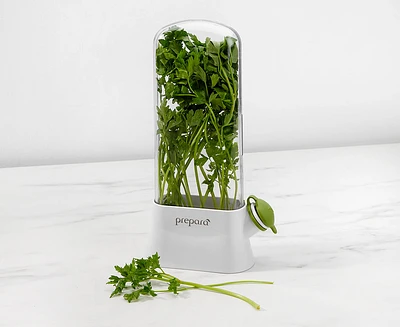 Contenant Herb Saver Eco Prepara, blanc et vert 
