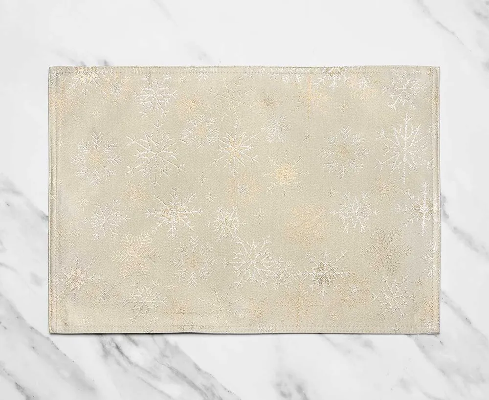 Napperon Flocons D’or, 13 x 19 po