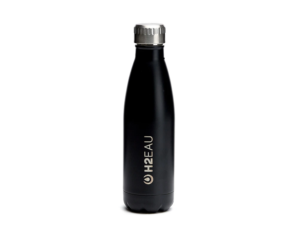 Bouteille d’eau Thermo, noir, 17 onces