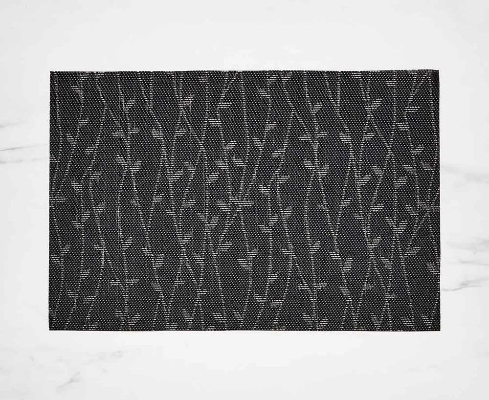 Napperon rectangulaire Petra, noir