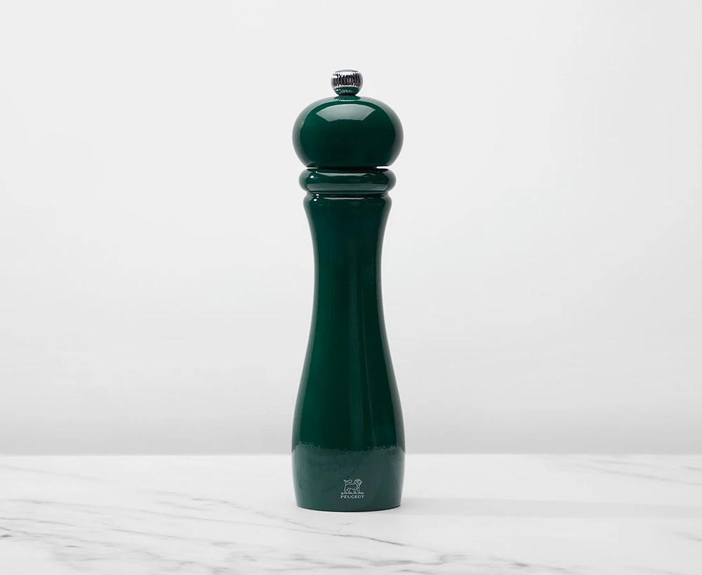 Moulin à sel Checkmate par Peugeot, vert forêt, 22 cm