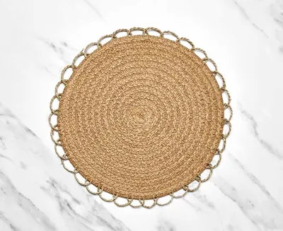 Loop Natural Round Placemat 