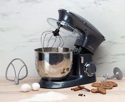 Batteur sur socle Odyssey par thinkkitchen, gris foncé, 660 W, 7 L