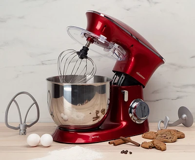 Batteur sur socle Odyssey par thinkkitchen, rouge, 660 W, 7 L