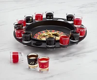 Jeu à boire Roulette. Ens. de 19 pièces