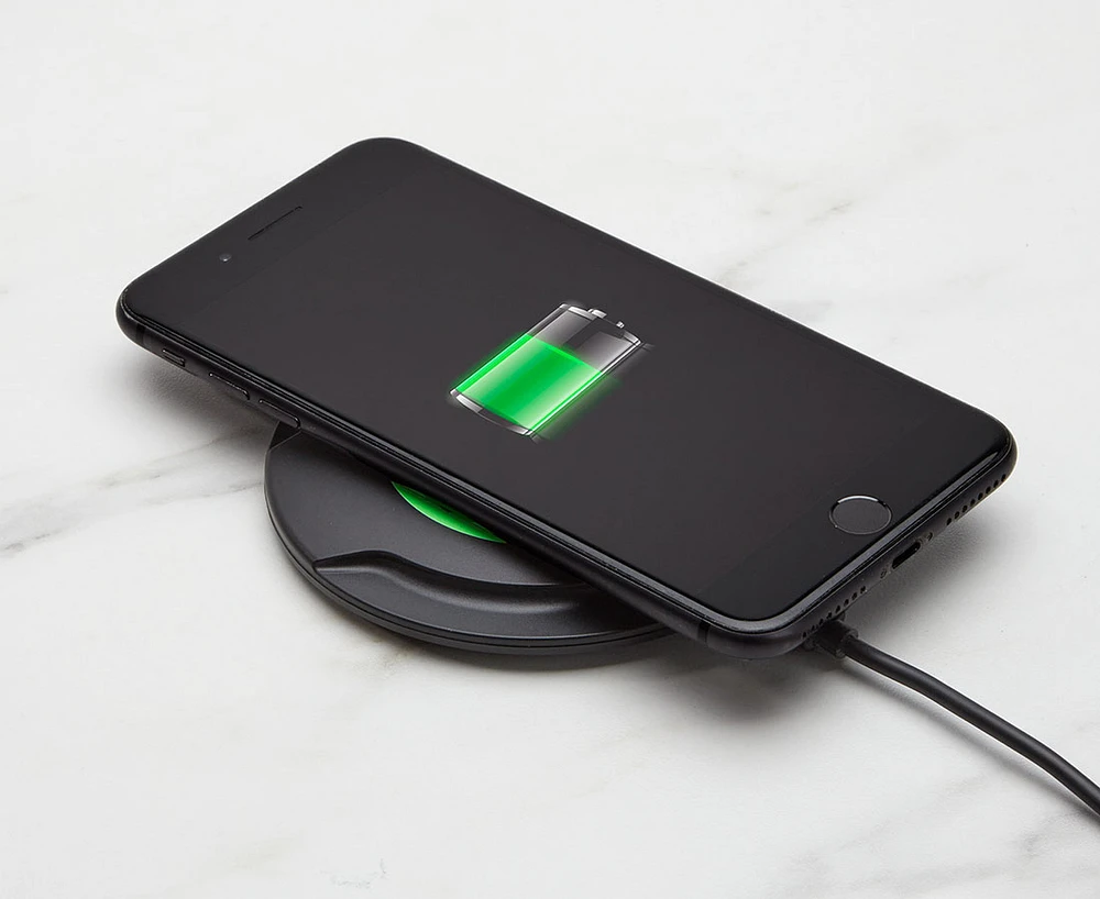 Tablette de recharge sans fil par Better Living, noir, 15 W