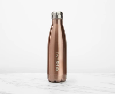 Bouteille d’eau Thermo, or rose, 17 oz