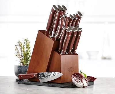 Ensemble de couteaux Rowen 16 pièces avec bloc en bois