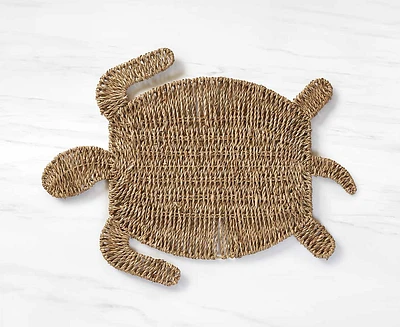 Napperon en ruppie maritime, forme de tortue