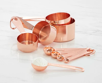 Ensemble de 9 ustensiles à mesurer Oro Rosa, Or rosé