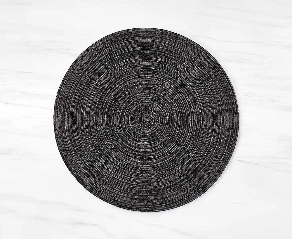 Napperon tissé Ora, anthracite