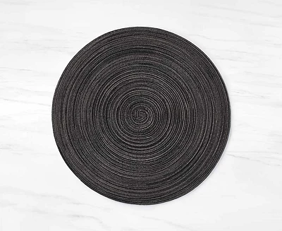 Napperon tissé Ora, anthracite