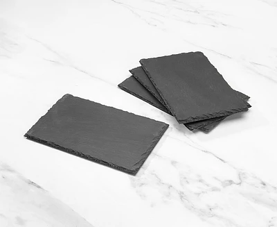 Ensemble de 4 assiettes Nama, Noir