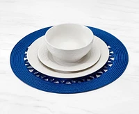 Santa Fe Round Placemat, Blue