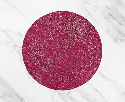 Napperon rond Cypriot, rose