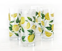 Ensemble de 4 verres Limoncello, Jaune et vert