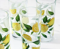 Ensemble de 4 verres Limoncello, Jaune et vert
