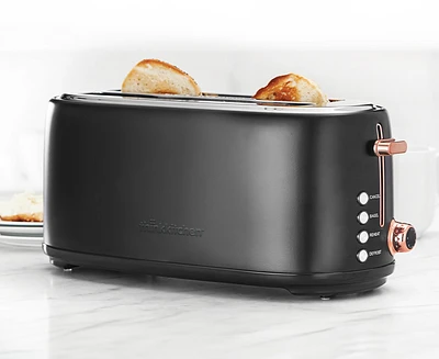 Grille-pain à quatre fentes thinkkitchen Slim, noir
