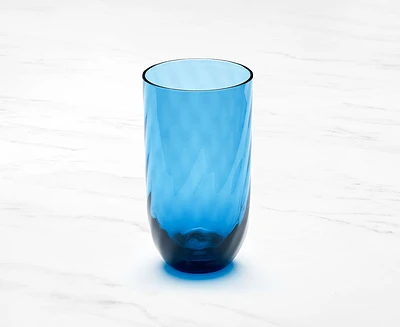 Verre haut en acrylique Ripple, bleu, 510 ml