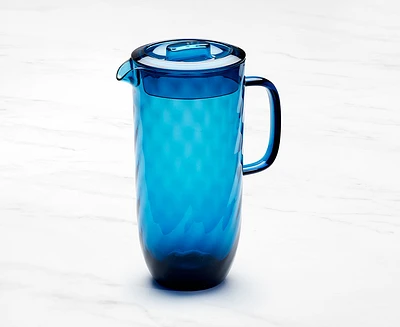 Pichet en acrylique Ripple, bleu, 1,8 L