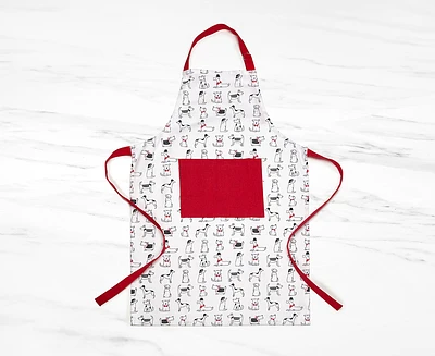 Tablier à motifs de chiens Woof