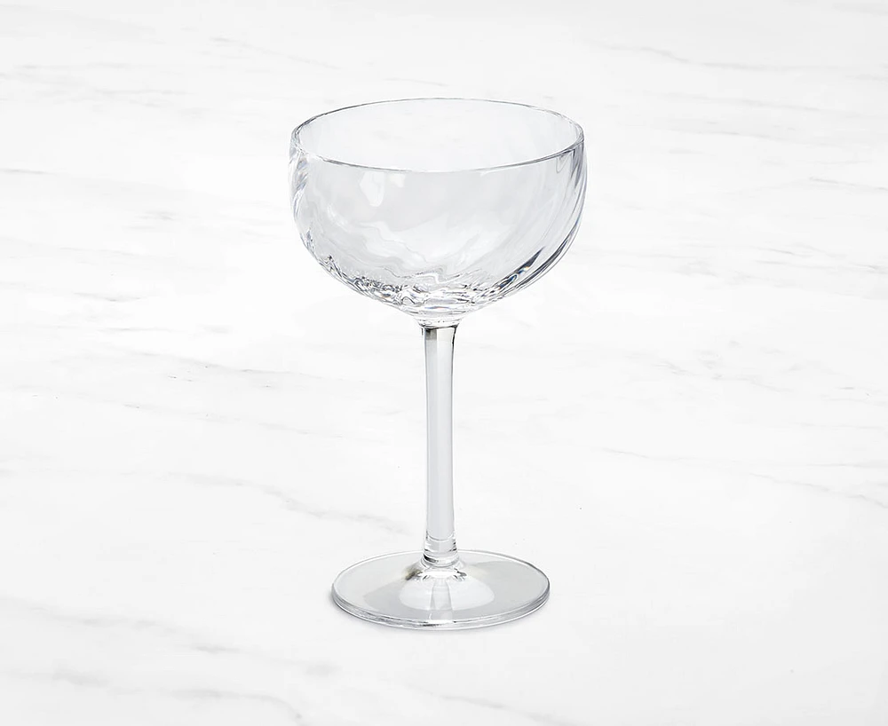 Coupe en acrylique Ripple, transparente