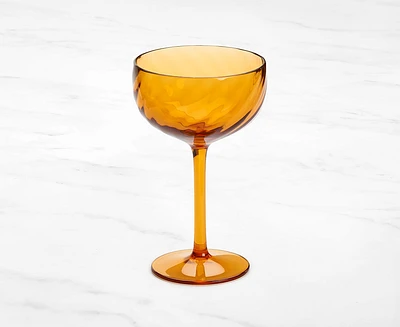 Coupe en acrylique Ripple, cognac