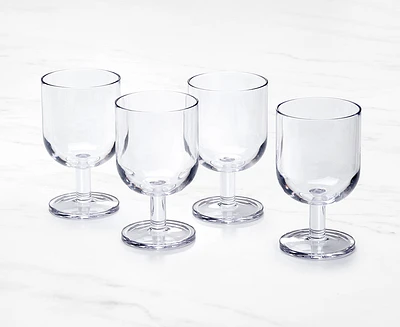 Ensemble de 4 verres empilables, transparent