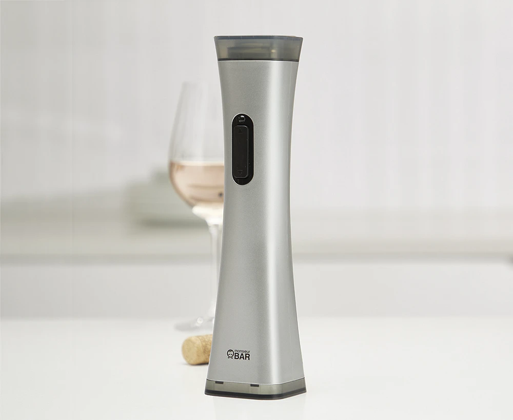 Tire-bouchon rechargeable Spark, argent