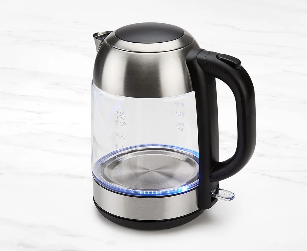 Bouilloire Blaze thinkkitchen, noir et argent, 1,7 L