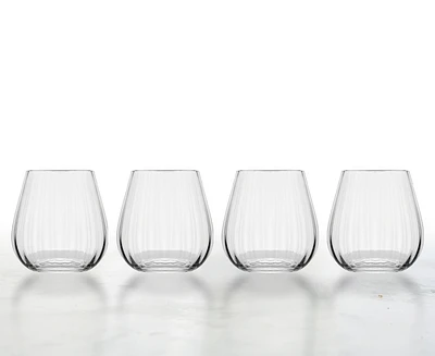 Verres sans pied Waterfall, 380 ml, Ens de 4