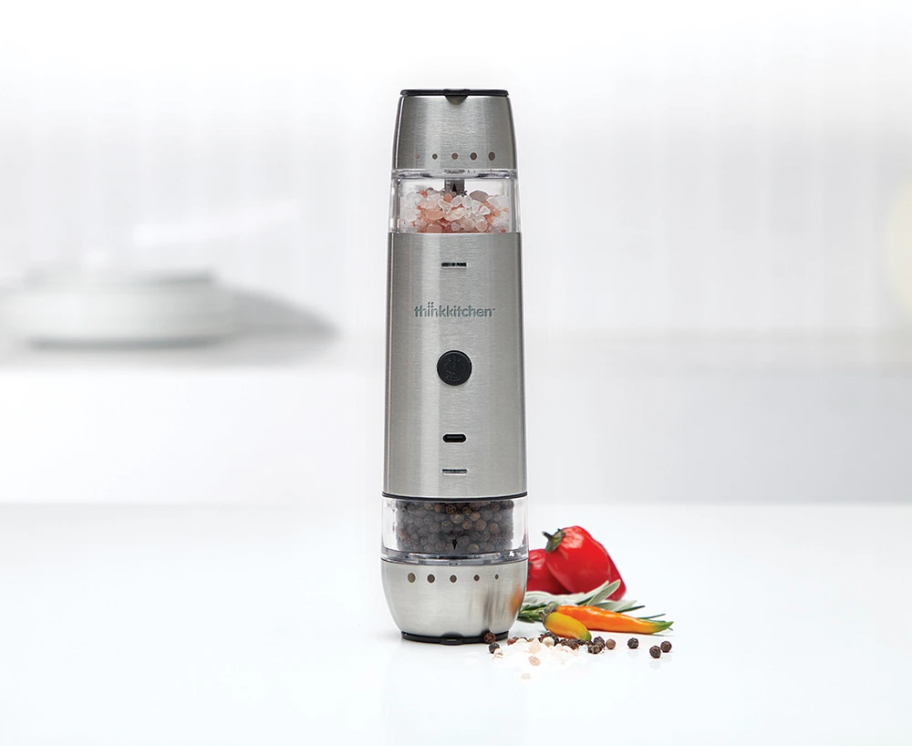 Moulin à sel et poivre électrique USB Gourmet par thinkkitchen