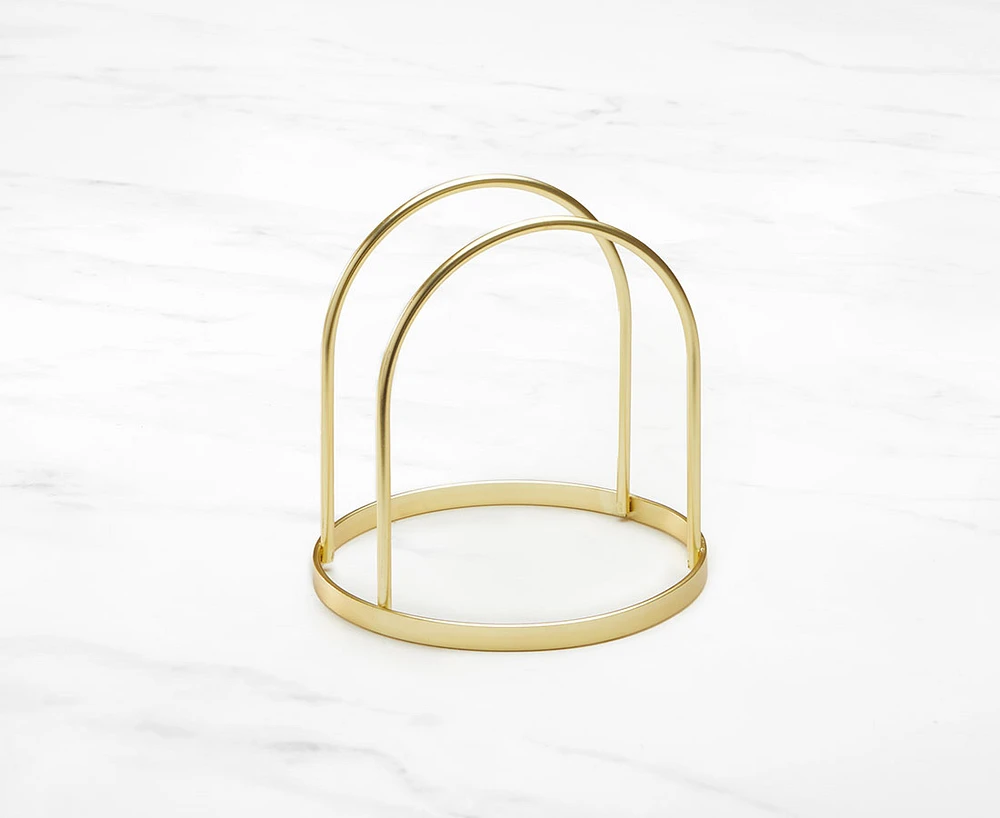 thinkkitchen Dorée Napkin Holder, Matte Gold