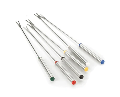 Fourchettes à fondue en acier inoxydable