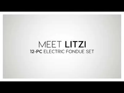 Ensemble à fondue électrique de 12 pièces Litzi