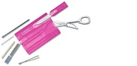 Victorinox Multifunction card, SwissCards series Translucent pink