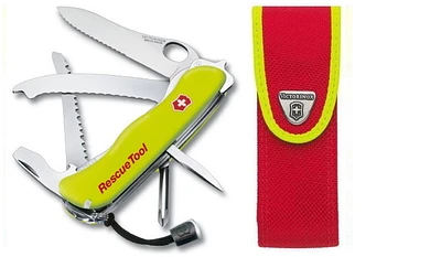 Victorinox Knife, Large Pocket Knives series Fluo yellow (RescueTool)