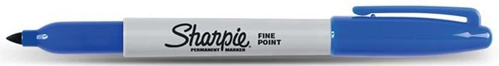 Crayon feutre Sharpie, série Permanent Markers Encre bleu