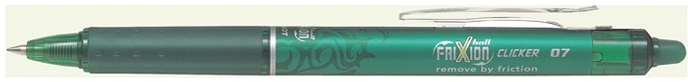 Stylo encre gel Pilot, série Frixion Ball Clicker Encre Verte