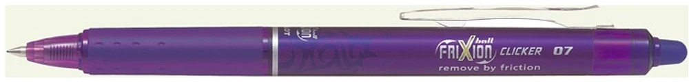 Stylo encre gel Pilot, série Frixion Ball Clicker Encre Violette