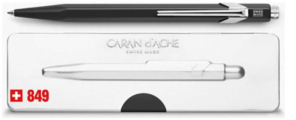 Caran d'Ache Ballpoint pen, Office line 849 series Matte black Popline