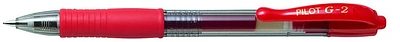 Pilot Gel Pen, G2 series Red ink